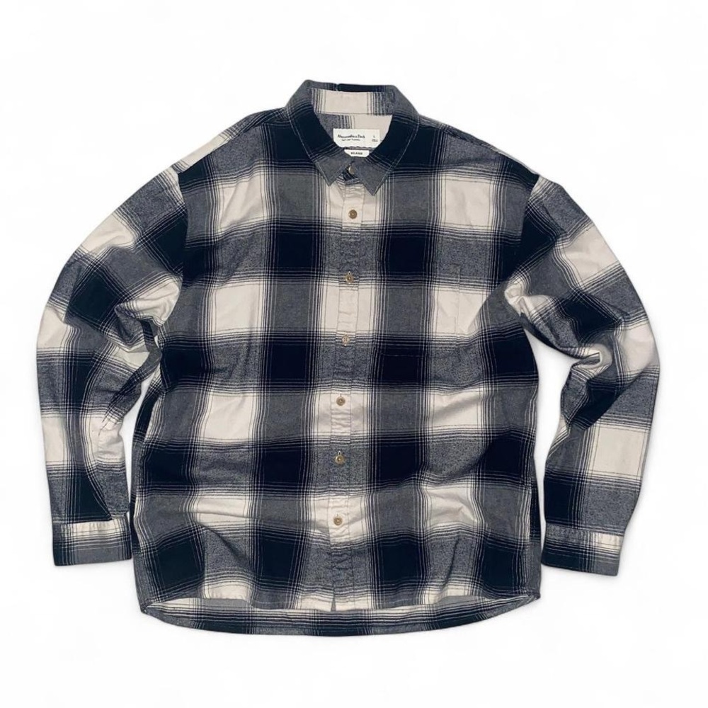 Abercrombie & Fitch Black and White Flannel